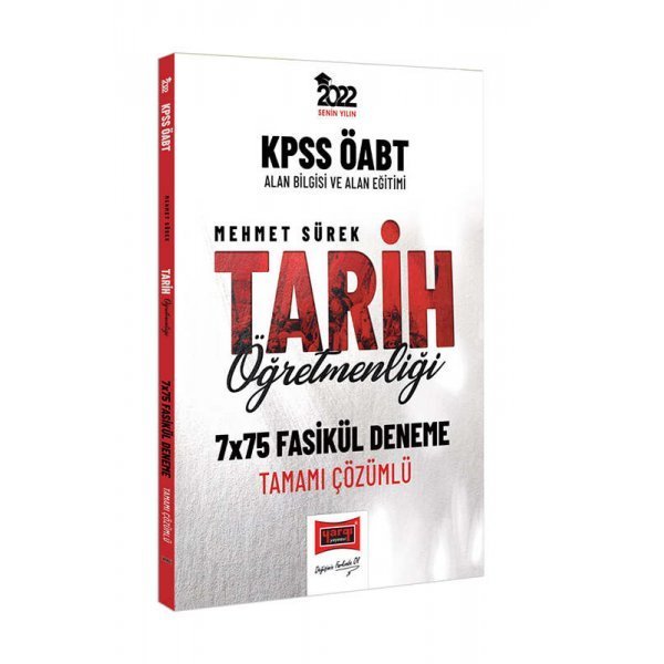 Yargı Yayınları 2022 KPSS ÖABT Tarih Öğretmenliği Tamamı Çözümlü 7x75 Fasikül Deneme