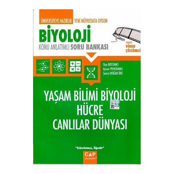 Çap Yayınları Biyoloji Yaşam Bilimi Biyoloji Hücre Canlıların Dünyası Konu Anlatımlı Soru Bankası