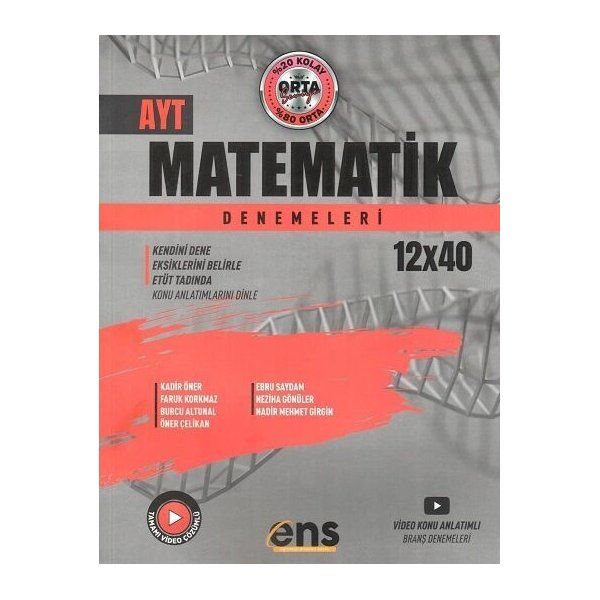ENS Yayınları AYT Matematik 12 x 40 Denemeleri