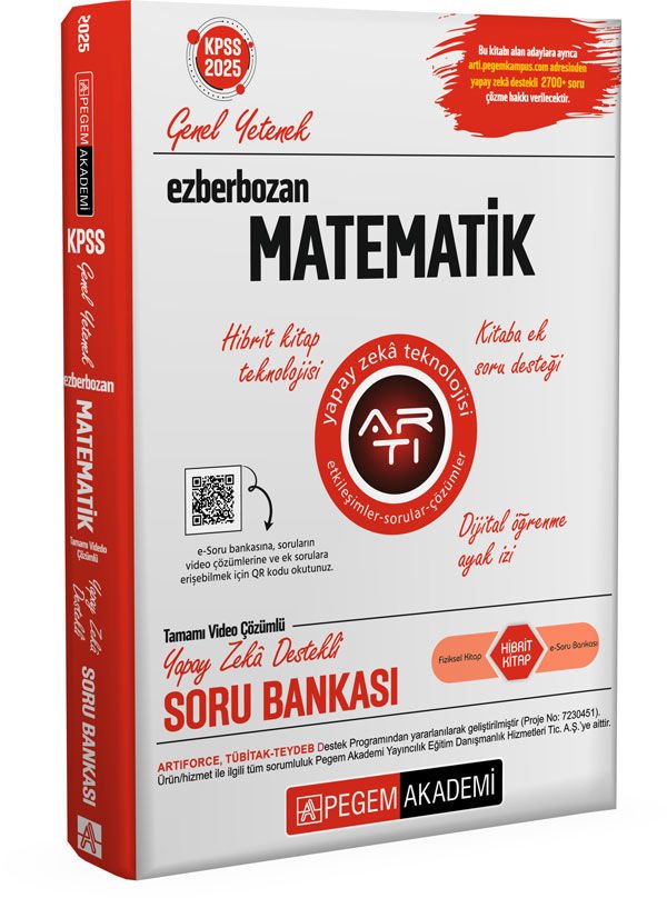 Pegem Yayınları 2025 Ezberbozan KPSS Genel Yetenek Matematik Soru Bankası