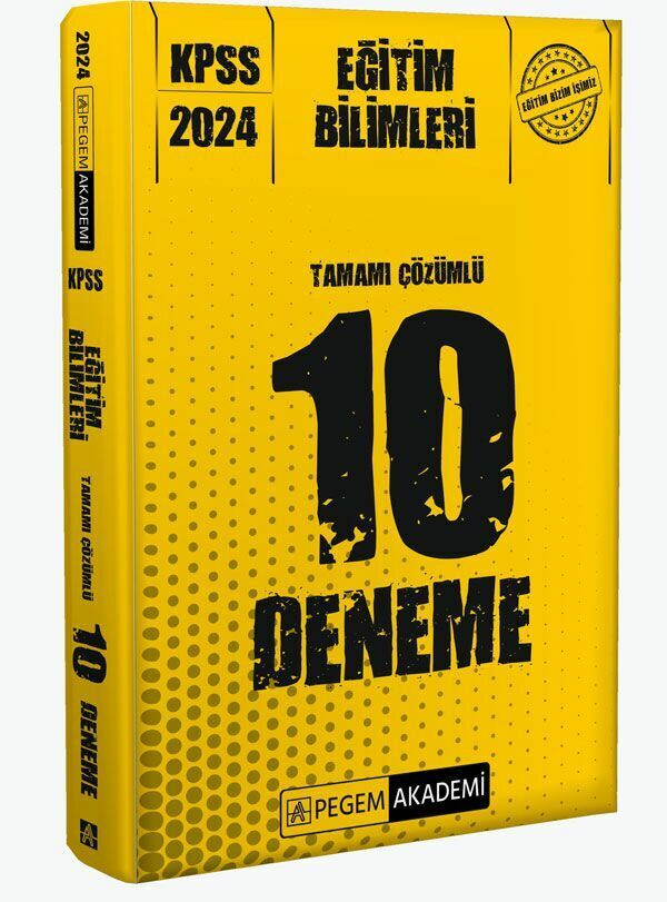 Pegem Yayınları 2024 KPSS Eğitim Bilimleri Tamamı Çözümlü 10 Deneme