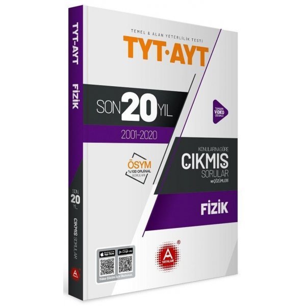 A Yayınları TYT AYT Fizik Son 20 Yıl Konu Konu Tamamı Çözümlü Çıkmış Sorular