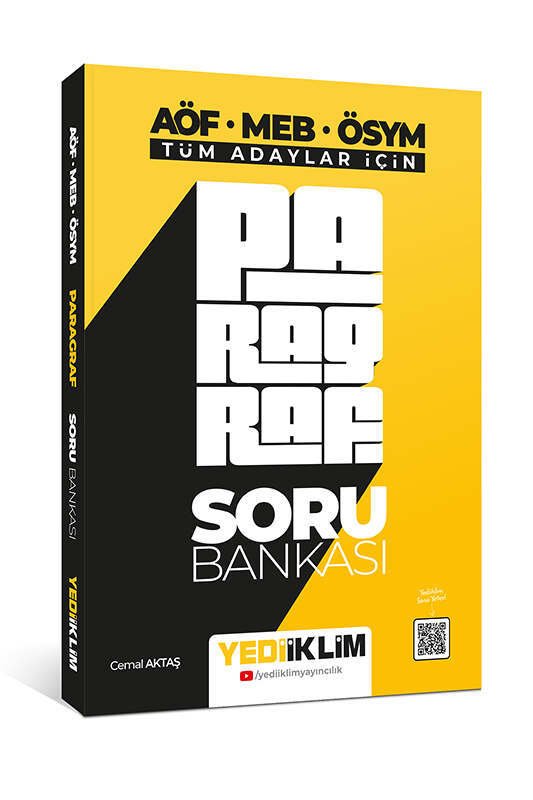 Yediiklim Yayınları Tüm Adaylar İçin Paragraf Soru Bankası