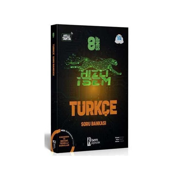 İsem Yayınları 8. Sınıf Türkçe Hızlı İsem Soru Bankası