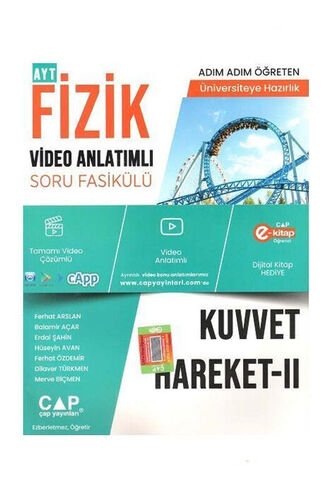 Çap Yayınları Kuvvet Hareket 2 Konu Anlatımlı Soru Bankası