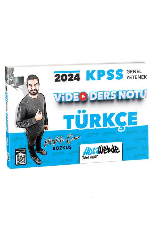 HocaWebde Yayınları 2024 KPSS Genel Yetenek Türkçe Video Ders Notu