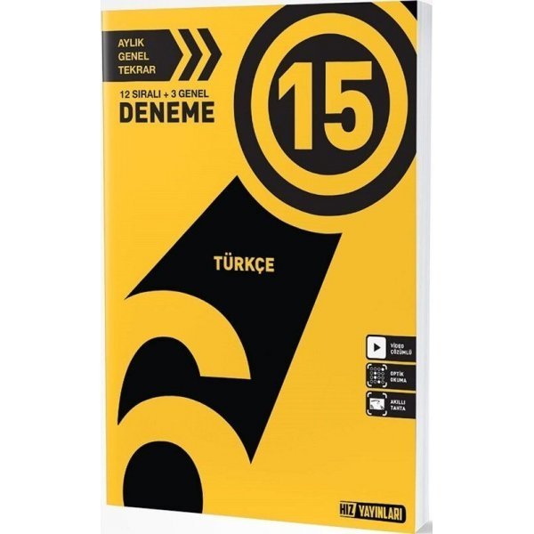 Hız Yayınları 6. Sınıf Türkçe 15 Deneme