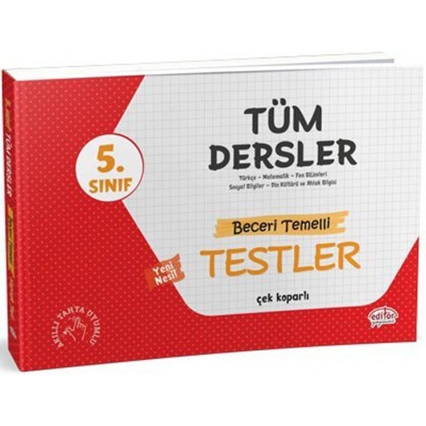 Editör Yayınları 5. Sınıf Tüm Dersler Beceri Temelli Testler