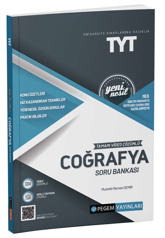 Pegem Yayınları TYT Coğrafya Soru Bankası