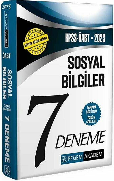 Pegem Yayınları 2023 KPSS ÖABT Sosyal Bilgiler Öğretmenliği 7 Deneme