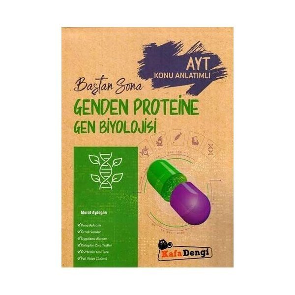 Kafa Dengi Yayınları AYT Genden Proteine Gen Biyolojisi Baştan Sona Konu Anlatımlı