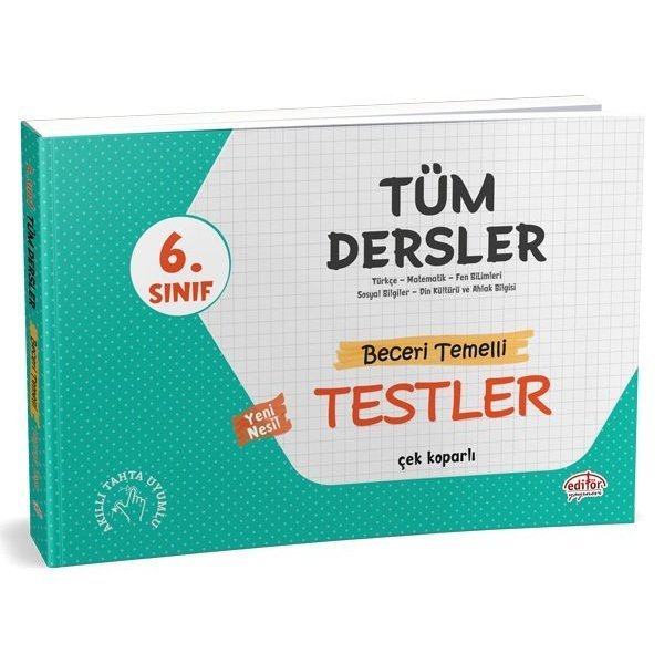 Editör Yayınları 6. Sınıf Tüm Dersler Beceri Temelli Testler