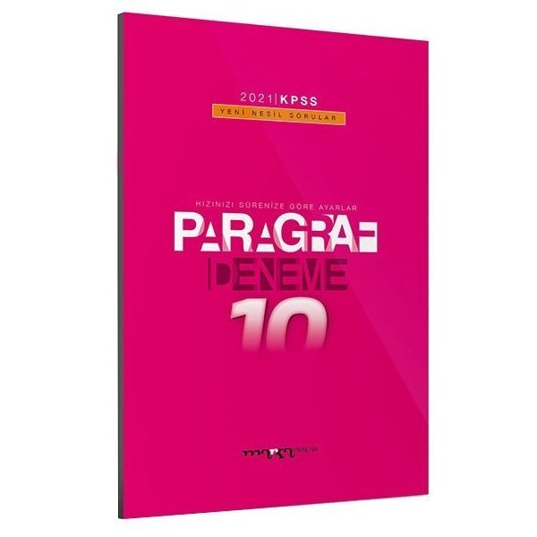 Marka Yayınları 2021 KPSS Paragraf Yeni Nesil 10 Deneme