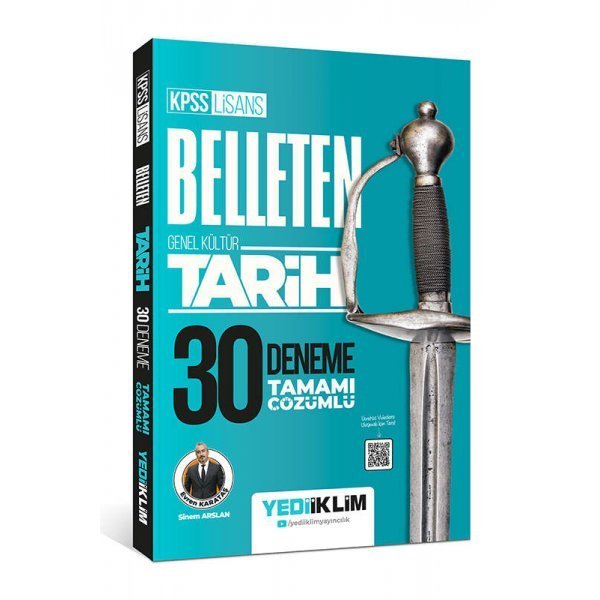 Yediiklim Yayınları KPSS Lisans Genel Kültür Belleten Tarih Tamamı Çözümlü 30 Deneme