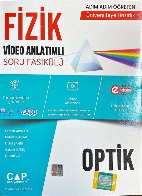 Çap Yayınları Fizik Optik Konu Anlatımlı Soru Bankası