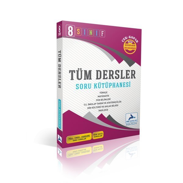 PRF Paraf Yayınları 8. Sınıf Tüm Dersler Soru Kütüphanesi Çek Kopar