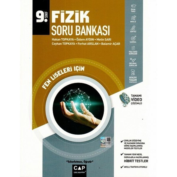 Çap Yayınları 9. Sınıf Fen Lisesi Fizik Soru Bankası