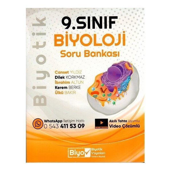 Biyotik Yayınları 9. Sınıf Biyoloji Soru Bankası