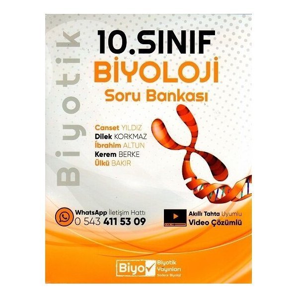 Biyotik Yayınları 10. Sınıf Biyoloji Soru Bankası