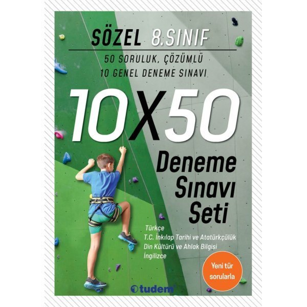 Tudem Yayınları 8. Sınıf Sözel 10x50 Deneme Sınavı Seti
