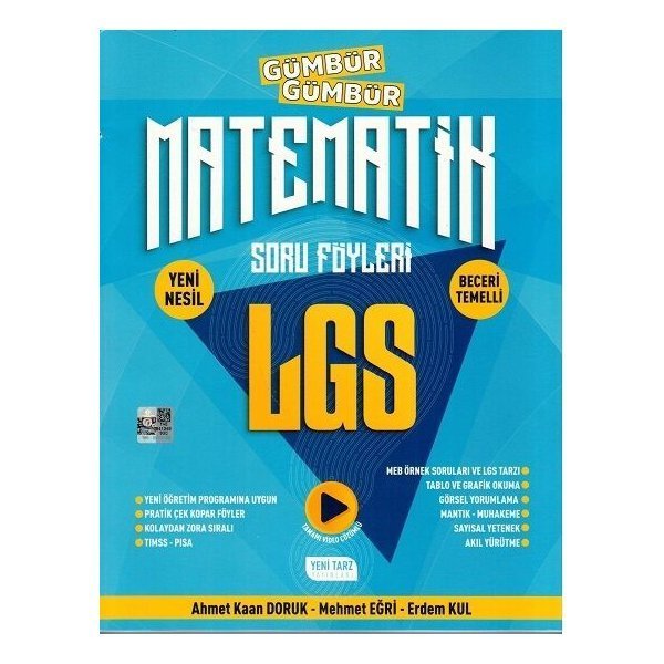 Yeni Tarz Yayınları 8. Sınıf LGS Matematik Gümbür Gümbür Soru Föyleri