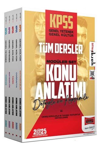 Yargı Yayınları 2025 KPSS Genel Kültür Genel Yetenek Tüm Dersler Konu Anlatımlı Modüler Set