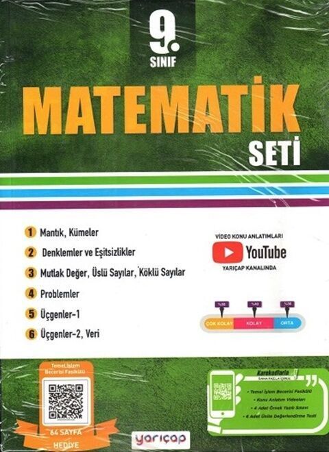 Yarı Çap Yayınları 9. Sınıf Matematik Seti