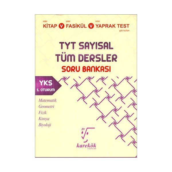 Karekök Yayınları TYT Sayısal Tüm Dersler Soru Bankası