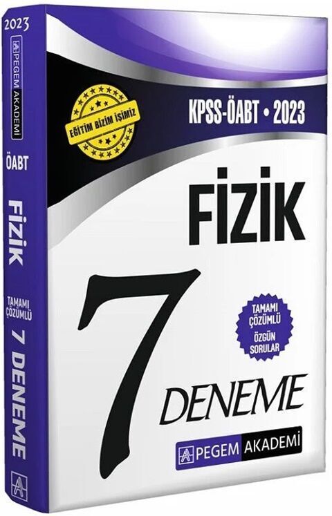 Pegem Yayınları 2023 ÖABT Fizik 7 Deneme