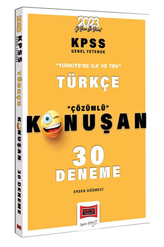 Yargı Yayınları 2023 KPSS Türkçe Tamamı Çözümlü Konuşan 30 Deneme