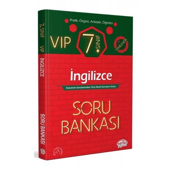 Editör Yayınları 7. Sınıf VIP İngilizce Soru Bankası