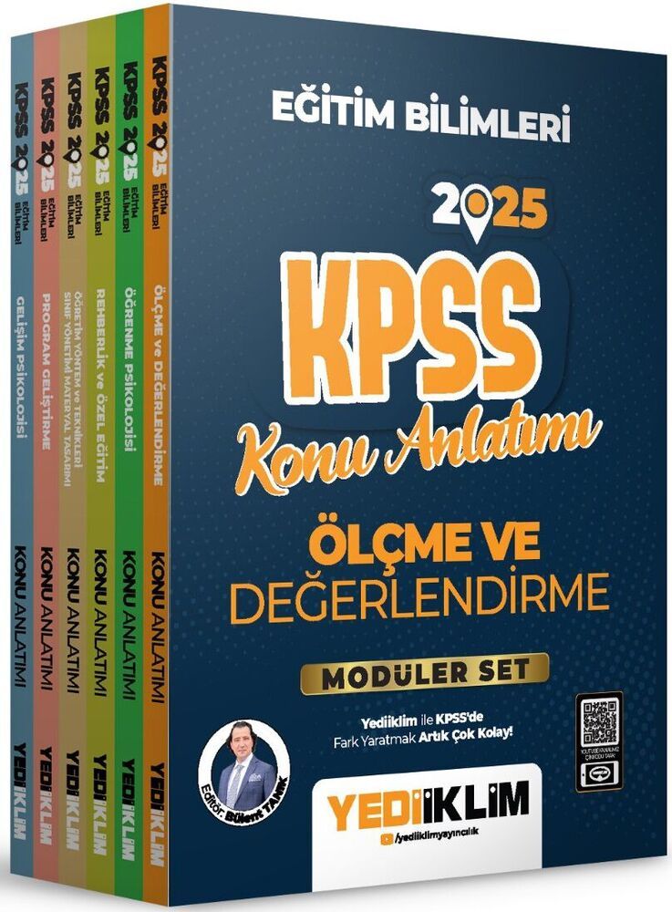 Yediiklim Yayınları 2025 KPSS Eğitim Bilimleri Konu Anlatımlı Modüler Set