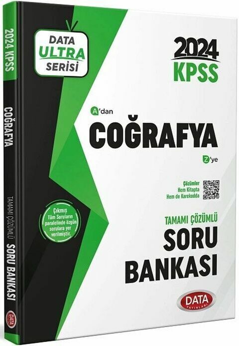 Data Yayınları 2024 KPSS Coğrafya Ultra Serisi A dan Z ye Soru Bankası