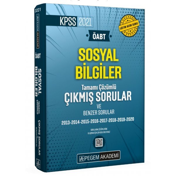 Pegem Yayınları 2021 ÖABT Sosyal Bilgiler Tamamı Çözümlü Çıkmış Sorular ve Benzer Sorular