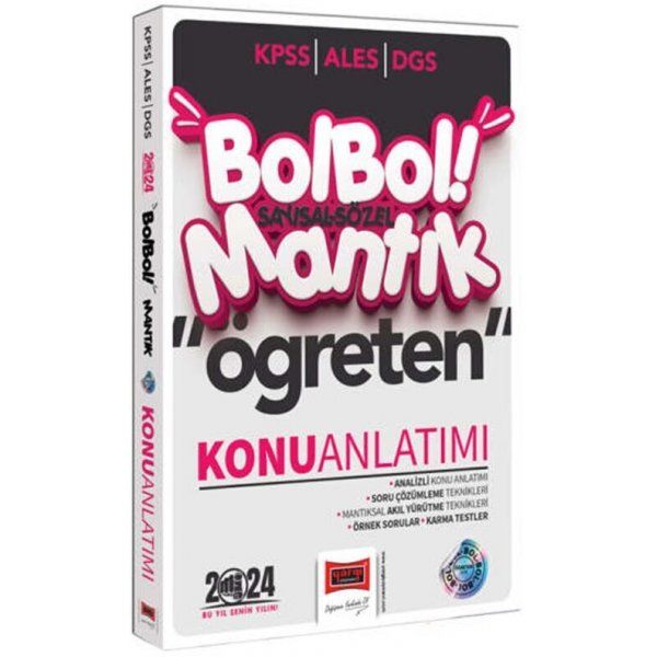 Yargı Yayınları 2024 KPSS ALES DGS Bol Bol Öğreten Sayısal Sözel Mantık Konu Anlatımı