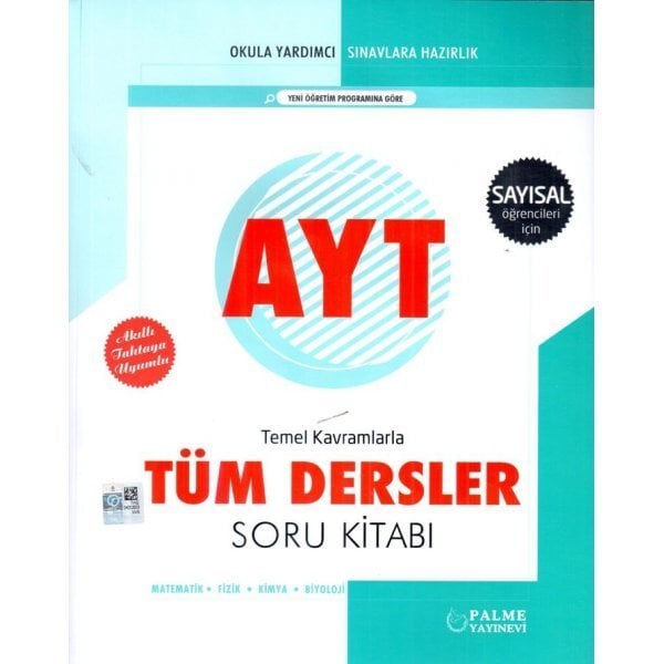 Palme Yayınları AYT Sayısal Temel Kavramlarla Tüm Dersler Soru Kitabı