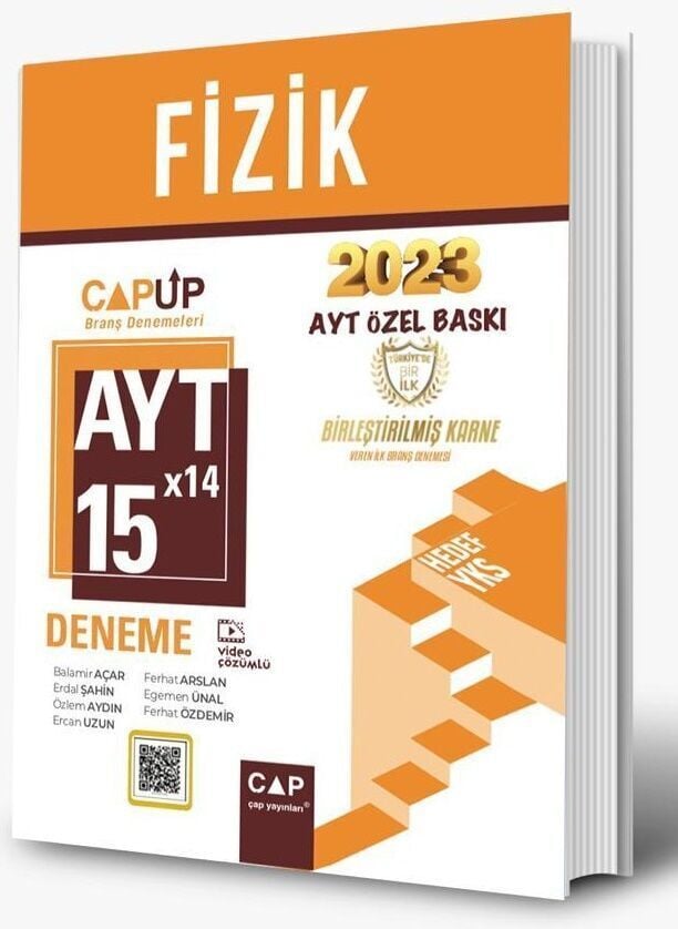 Çap Yayınları AYT Fizik 15 X 14 Up Deneme 2023 Özel Baskı
