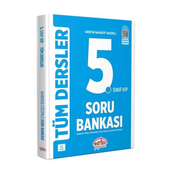 Editör Yayınları 2025 5.Sınıf Vip Tüm Dersler Soru Bankası