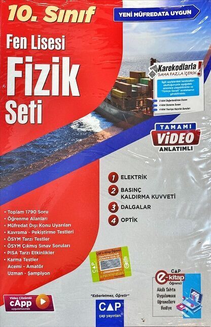Çap Yayınları 10. Sınıf Fen Lisesi Fizik Seti