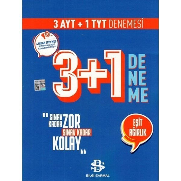 Bilgi Sarmal TYT AYT Eşit Ağırlık 3 + 1 Özel Deneme