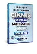 Yediiklim Yayınları 2025 KPSS Genel Yetenek Lisans Matematik Konularına Göre Tamamı Çözümlü Son 11 Yıl Çıkmış Sorular