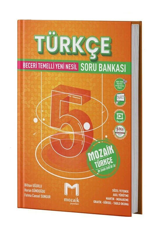 Mozaik Yayınları 2025 5.Sınıf Türkçe Soru Bankası