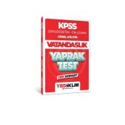 Yediiklim Yayınları 2024 KPSS Ortaöğretim - Ön Lisans Genel Kültür Vatandaşlık Çek Kopart Yaprak Test