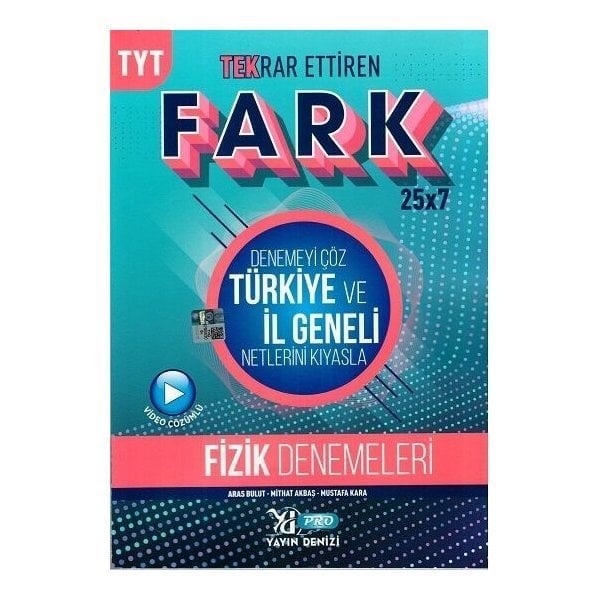 Yayın Denizi Yayınları TYT Fizik Fark 25 x 7 Tekrar Ettiren Denemeleri