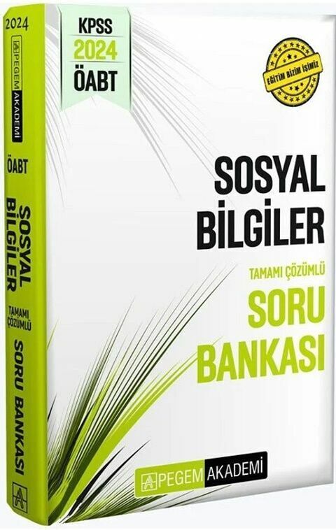 Pegem Yayınları 2024 ÖABT Sosyal Bilgiler Öğretmenliği Soru Bankası