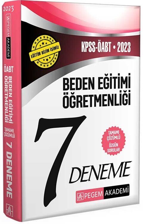 Pegem Yayınları 2023 KPSS ÖABT Beden Eğitimi Öğretmenliği 7 Deneme