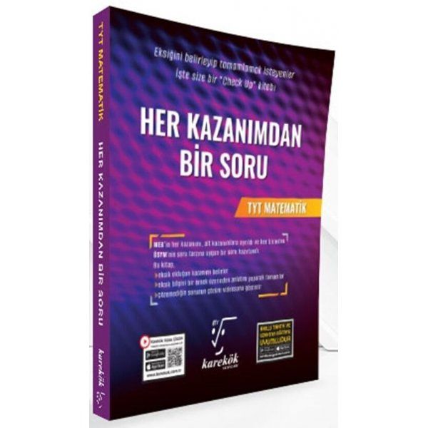 Karekök Yayınları TYT Matematik Her Kazanımdan Bir Soru