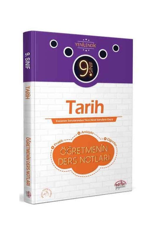 Editör Yayınları 9. Sınıf Tarih Öğretmenin Ders Notları (Hızlı)