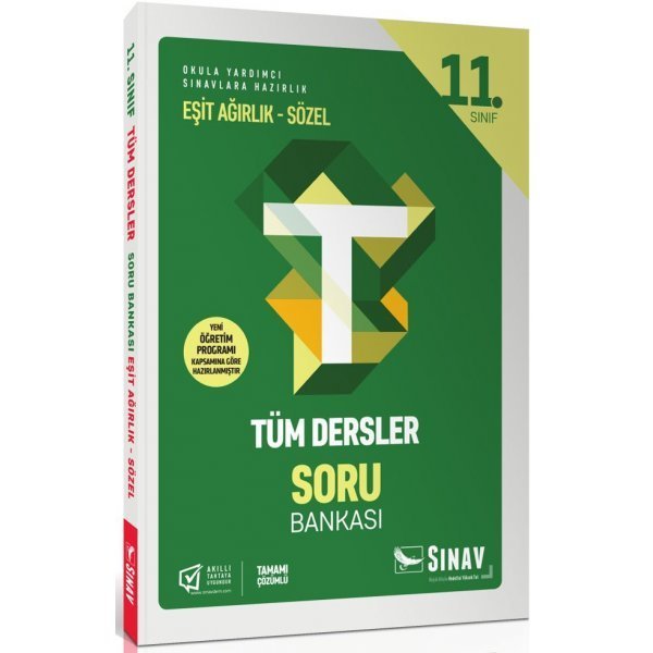 Sınav Yayınları 11. Sınıf Tüm Dersler Eşit Ağırlık Sözel Soru Bankası