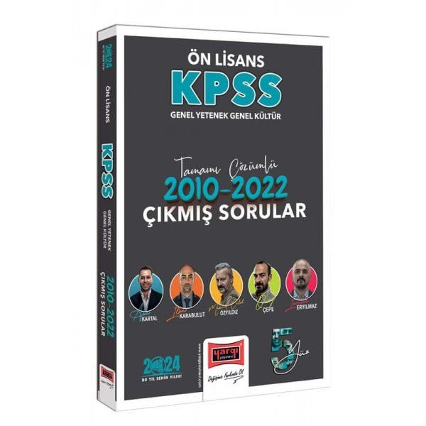 Yargı Yayınları 2024 KPSS GY-GK Ön Lisans Tamamı Çözümlü 2010-2022 Çıkmış Sorular